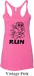 Black Penguin Power Run Ladies Tri Blend Racerback Tank Top