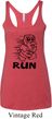Black Penguin Power Run Ladies Tri Blend Racerback Tank Top