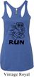 Black Penguin Power Run Ladies Tri Blend Racerback Tank Top