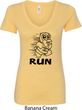 Black Penguin Power Run Ladies V-Neck Shirt