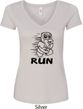 Black Penguin Power Run Ladies V-Neck Shirt