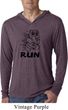 Black Penguin Power Run Lightweight Hoodie Shirt