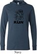 Black Penguin Power Run Lightweight Hoodie Tee