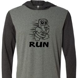 Black Penguin Power Run Lightweight Hoodie Tee
