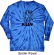 Black Penguin Power Run Long Sleeve Tie Dye Shirt