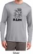 Black Penguin Power Run Mens Dry Wicking Long Sleeve Shirt