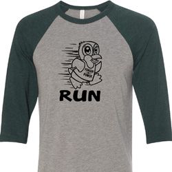 Black Penguin Power Run Mens Raglan Shirt