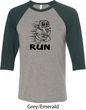 Black Penguin Power Run Mens Raglan Shirt