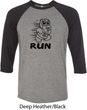 Black Penguin Power Run Mens Raglan Shirt