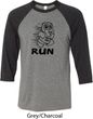 Black Penguin Power Run Mens Raglan Shirt