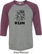 Black Penguin Power Run Mens Raglan Shirt