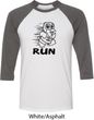 Black Penguin Power Run Mens Raglan Shirt