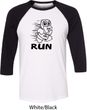 Black Penguin Power Run Mens Raglan Shirt