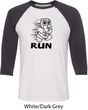 Black Penguin Power Run Mens Raglan Shirt