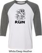Black Penguin Power Run Mens Raglan Shirt