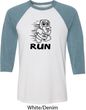Black Penguin Power Run Mens Raglan Shirt