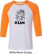 Black Penguin Power Run Mens Raglan Shirt