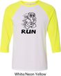 Black Penguin Power Run Mens Raglan Shirt
