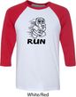 Black Penguin Power Run Mens Raglan Shirt