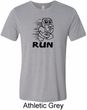 Black Penguin Power Run Mens Tri Blend Crewneck Shirt