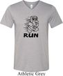 Black Penguin Power Run Mens Tri Blend V-neck Shirt