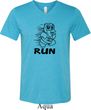 Black Penguin Power Run Mens Tri Blend V-neck Shirt