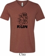Black Penguin Power Run Mens Tri Blend V-neck Shirt