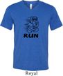 Black Penguin Power Run Mens Tri Blend V-neck Shirt