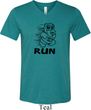 Black Penguin Power Run Mens Tri Blend V-neck Shirt