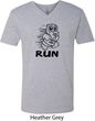 Black Penguin Power Run Mens V-Neck Shirt