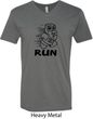Black Penguin Power Run Mens V-Neck Shirt