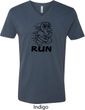 Black Penguin Power Run Mens V-Neck Shirt