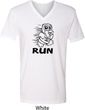 Black Penguin Power Run Mens V-Neck Shirt