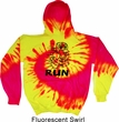 Black Penguin Power Run Tie Dye Hoodie