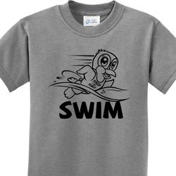 Black Penguin Power Swim Kids Shirts