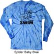 Black Penguin Power Swim Long Sleeve Tie Dye Shirt