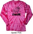 Black Penguin Power Swim Long Sleeve Tie Dye Shirt