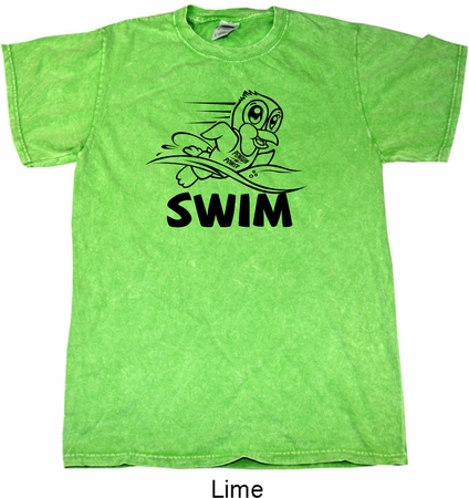 Black Penguin Power Swim Mineral Washed Tie Dye Shirt