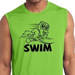 Black Penguin Power Swim Moisture Wicking Sleeveless Shirt Black Penguin Power Swim Moisture Wicking Sleeveless Shirt
