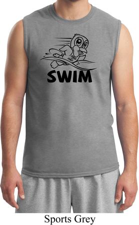 Black Penguin Power Swim Muscle Shirt
