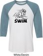 Black Penguin Power Swim Raglan Shirt