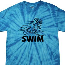 Black Penguin Power Swim Spider Tie Dye Shirt Black Penguin Power Swim Spider Tie Dye Shirt