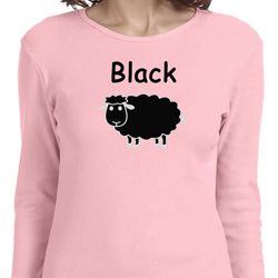 Black Sheep of the Family Funny Ladies Long Sleeve Shirt