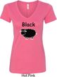 Black Sheep of the Family Funny Ladies V-Neck Shirt