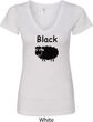 Black Sheep of the Family Funny Ladies V-Neck Shirt