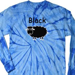 Black Sheep of the Family Funny Long Sleeve Tie Dye Shirt