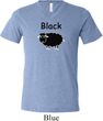 Black Sheep of the Family Funny Mens Tri Blend V-neck Shirt