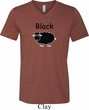 Black Sheep of the Family Funny Mens Tri Blend V-neck Shirt