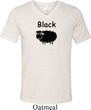 Black Sheep of the Family Funny Mens Tri Blend V-neck Shirt