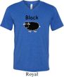 Black Sheep of the Family Funny Mens Tri Blend V-neck Shirt